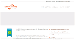 Desktop Screenshot of gesundheitspraxis-schwarz.de